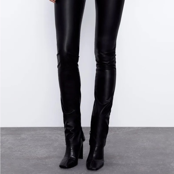 Zara Leather Pants - Picture 2 of 7